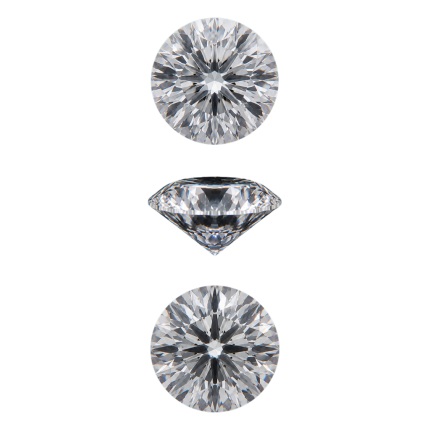 Diamante natural redondo de 4,02 ct, color F, claridad VVS1, corte excelente / pulido excelente / simetría excelente, con informe GIA n.º 7511903495 y grabado láser “GIA 7511903495”