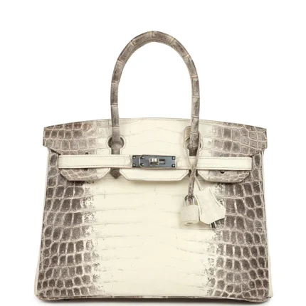 Hermès Birkin 30 Himalaya Niloticus Crocodile Palladium Hardware